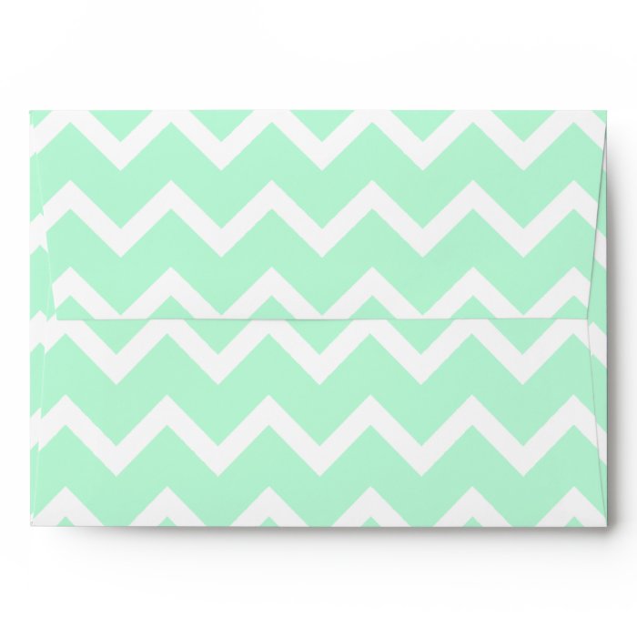 Zig zag pattern in light mint green and white. A stylish pastel
