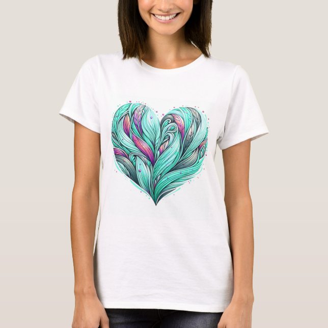 Mint Heart T-Shirt (Front)