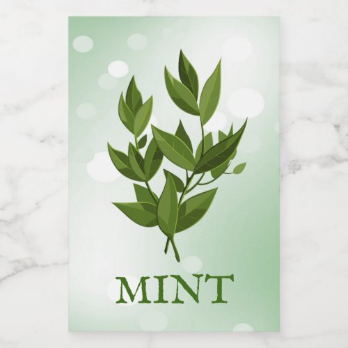 Mint Herbs Label