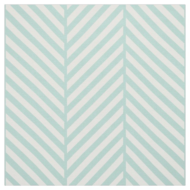 Mint Herringbone Large Scale Fabric (Swatch)