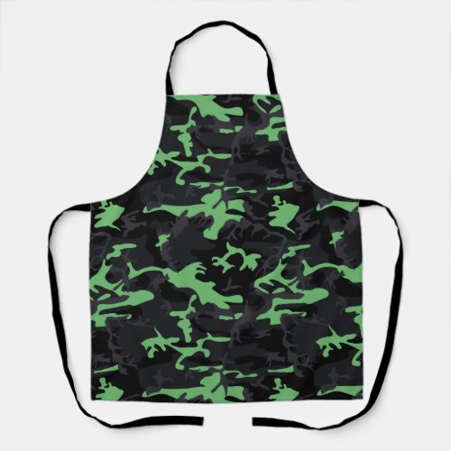 Mint Highlights Camo Apron