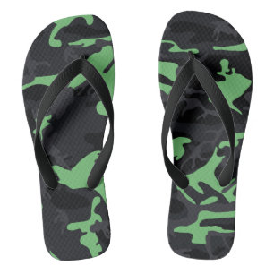 Mint Highlights Camo Flip Flops