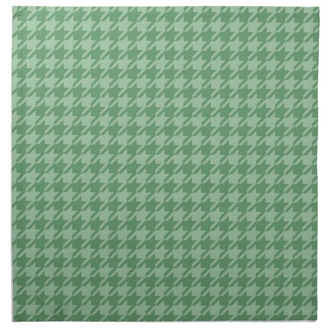 Mint Houndstooth Cloth Napkin (Front)