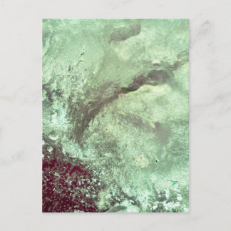 Mint Ice and Bubble Texture Postcard