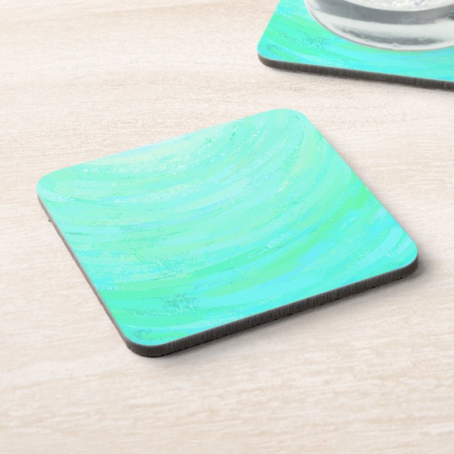 Mint Ice Beverage Coaster (Left Side)