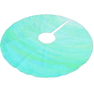 Mint Ice Brushed Polyester Tree Skirt