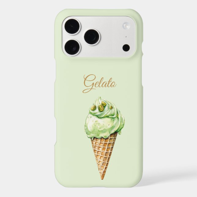 Mint Ice Cream Gelato Birthday  iPhone Case (Back)