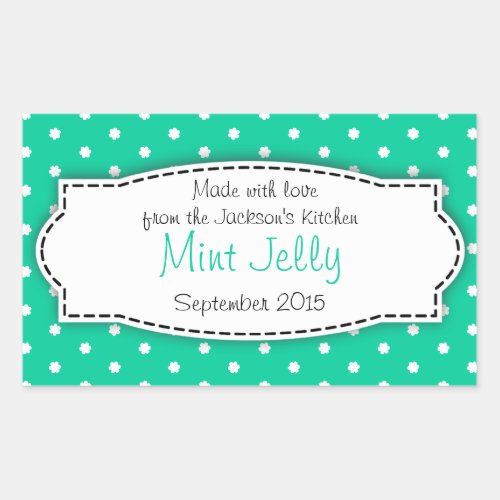 Mint Jelly food label sticker