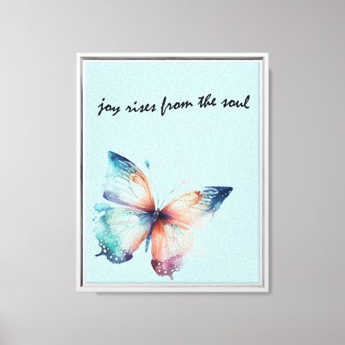 Mint Joy rises from the soul  Canvas Print