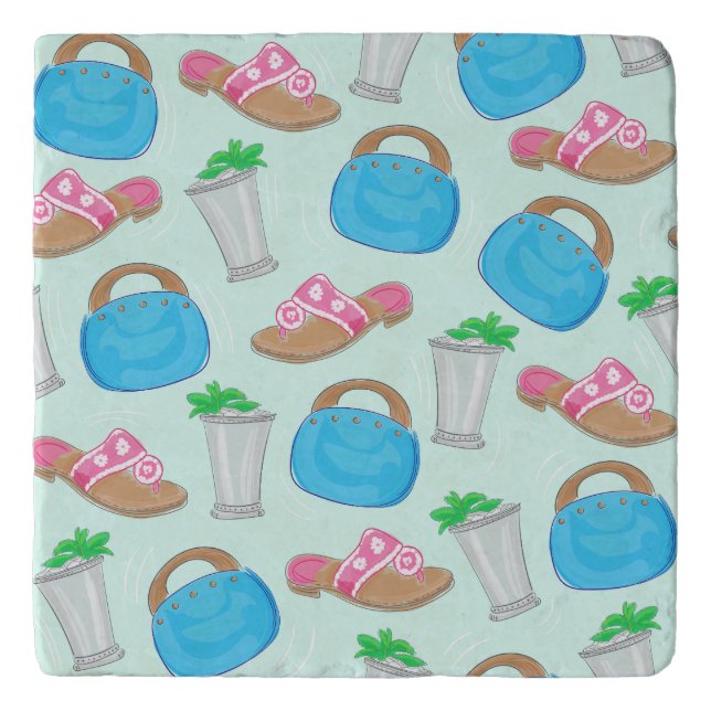 Mint Julep Bermuda Bag Sandals Preppy Derby  Trivet (Front)