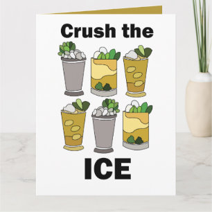 Mint Julep Cocktail Crush The Ice Derby Party Card