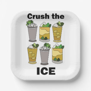 Mint Julep Cocktail Crush The Ice Party Paper Plates