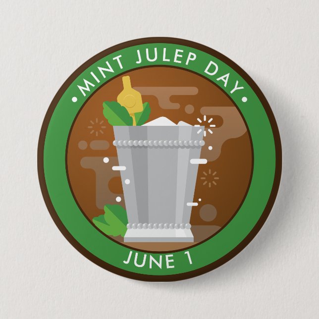 Mint Julep Day Button (Front)