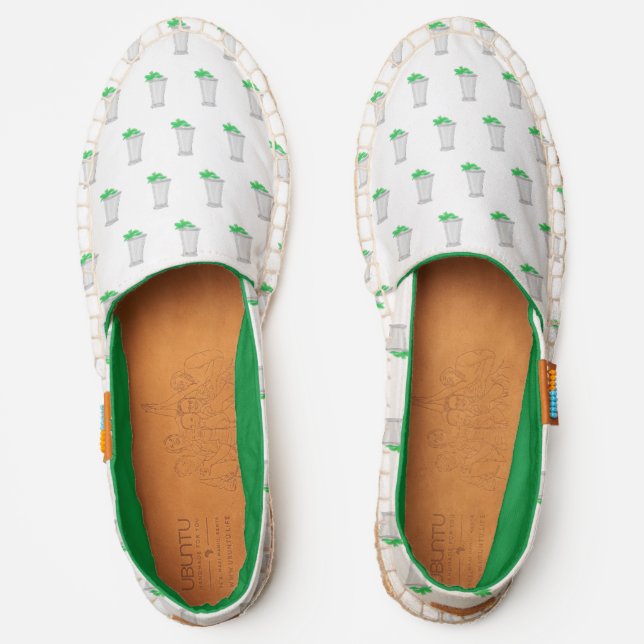 Mint Julep Horse Race Derby Party Espadrilles (Front)