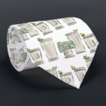 Mint Julep Neck Tie<br><div class="desc">The coolest guy around! This playful neck tie features watercolor painted mint julep cups. Perfect for a yearly Kentucky Derby party or cocktail hour with colleagues. Check out the full Derby party suite!</div>