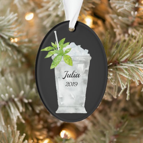 Mint Julep Personalized Ornament