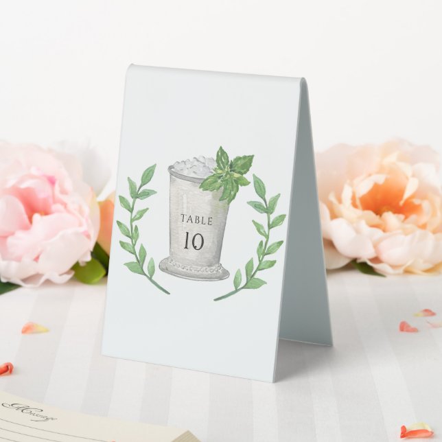 Mint Julep | Table Numbers Tent (In SItu (Wedding))