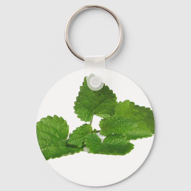 Mint Leaf Keychain (Front)