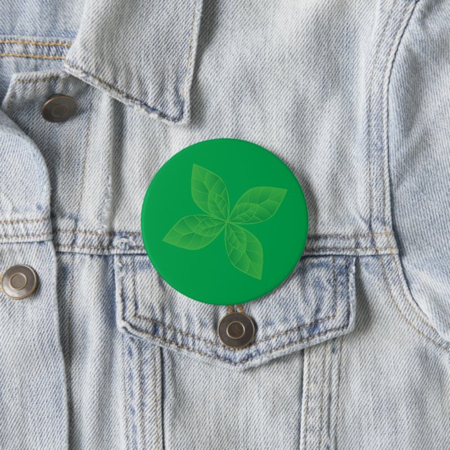 Mint Leaves Button (In Situ)