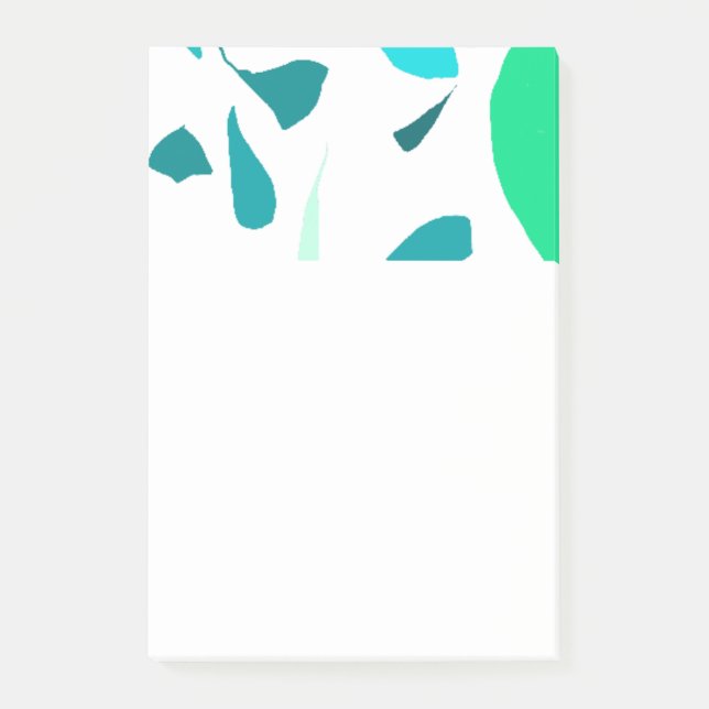 Mint leaves post-it notes (Front)