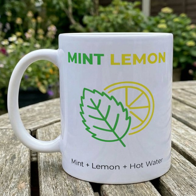 Mint Lemon Tea Simple Ingredient Mix Coffee Mug (Creator Uploaded)