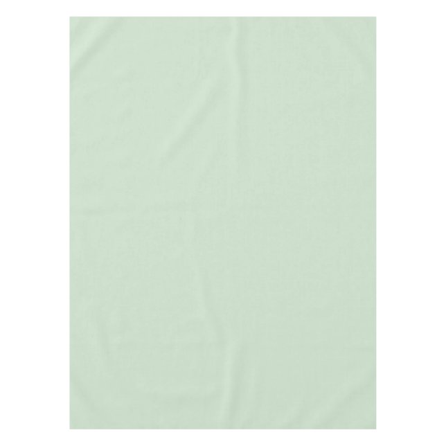 Mint Light Pastel Green Solid Color SW 6736 Tablecloth (Front)