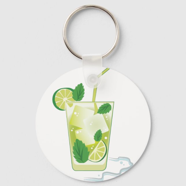 Mint & Lime Drink Keychain (Front)