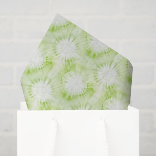 Mint Lime Green Tie Dye Birthday Tissue Paper