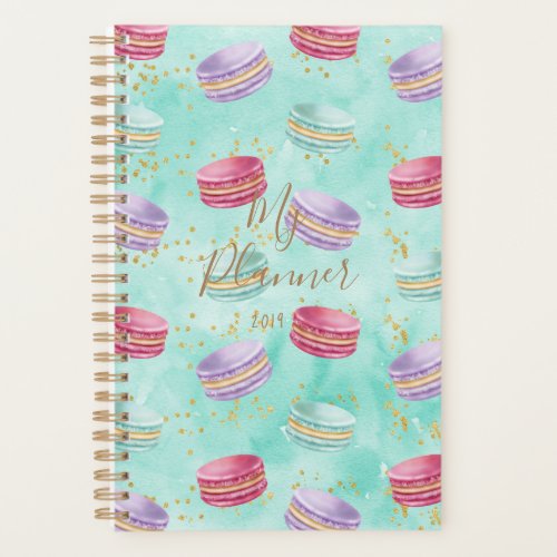 Mint Macaroon Cookies Delicate Confetti Planner