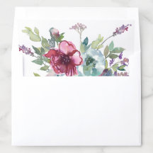 Mint & Mauve floral watercolour wedding