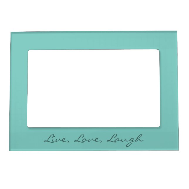 Mint Mint Green Solid Color Magnetic Picture Frame (Front)