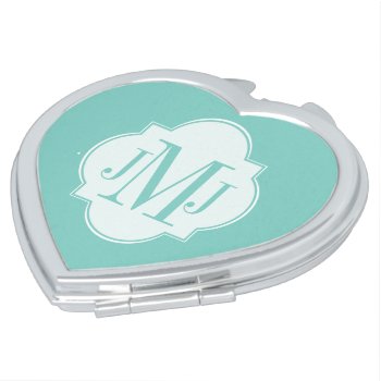 Mint Mint Green Solid Color Makeup Mirror by dawnfx at Zazzle