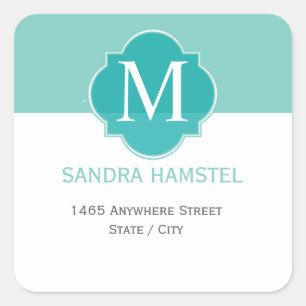 Mint Mint Green Solid Color Square Sticker