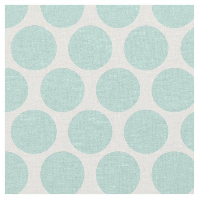 Mint Mod Dots Fabric (Close Up)