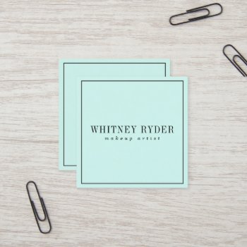Mint Modern Business Cards by fancypaperie at Zazzle