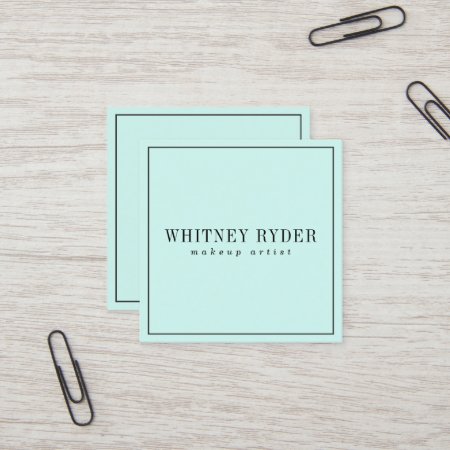 Mint Modern Business Cards