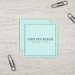 Mint Modern Business Cards at Zazzle