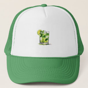 Mint Mojito With Lime Trucker Hat