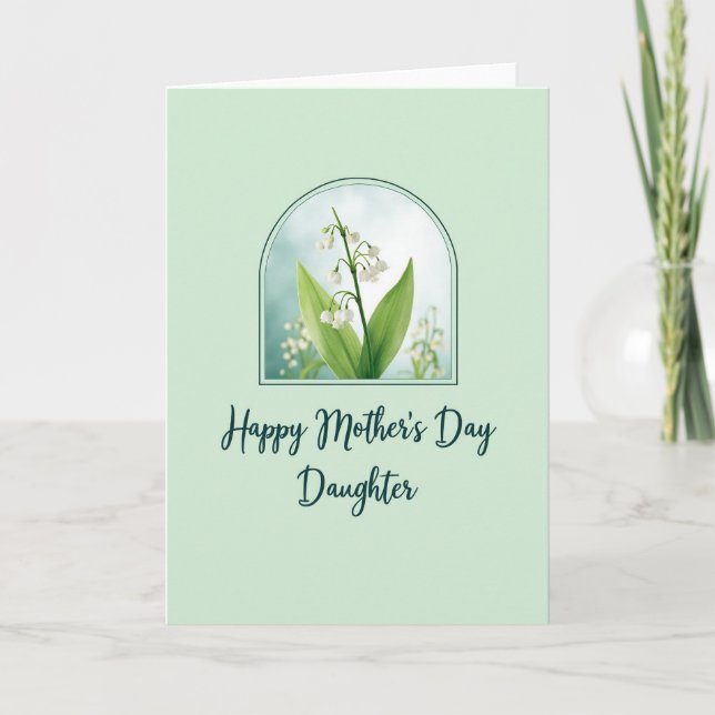 Mint Mothers Day Garden Card (Front)