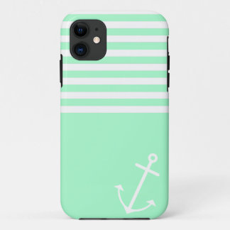Mint Nautical iPhone 11 Case