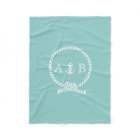 Mint Nautical Rope and Anchor Monogrammed