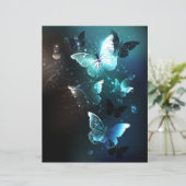 Mint Night Butterflies (Standing Front)