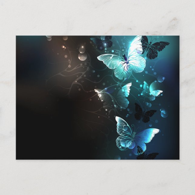 Mint Night Butterflies (Front)
