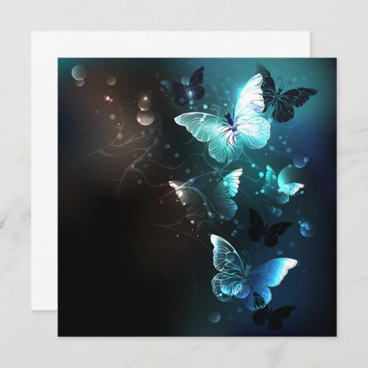Mint Night Butterflies (Front/Back)