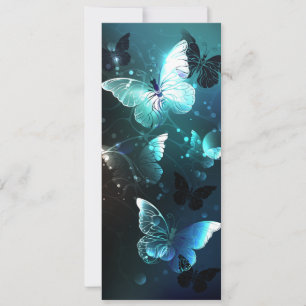 Mint Night Butterflies Advice Card