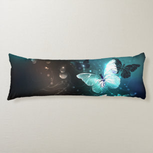 Mint Night Butterflies Body Pillow