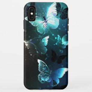 Mint Night Butterflies iPhone XS Max Case