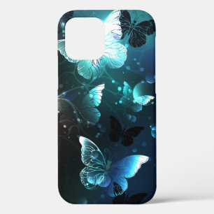 Mint Night Butterflies iPhone 12 Pro Case