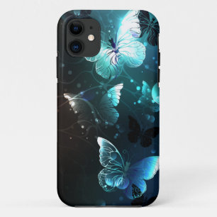 Mint Night Butterflies iPhone 11 Case