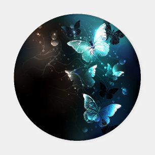 Mint Night Butterflies Coaster Set